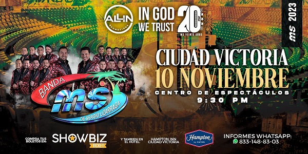BANDA MS - 10 DE NOVIEMBRE 2023 CD. VICTORIA