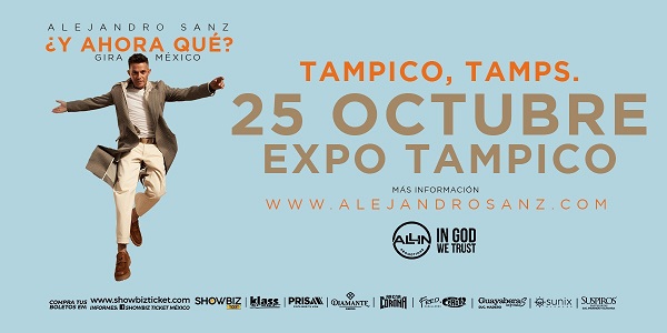 ALEJANDRO SANZ EN CONCIERTO TAMPICO TAMAULIPAS