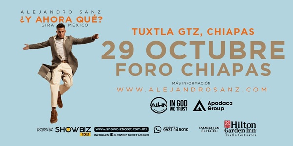 ALEJANDRO SANZ- TUXTLA 2026