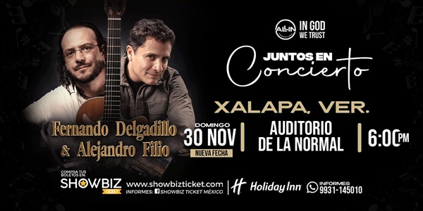 FERNANDO DELGADILLO Y ALEJANDRO FILIO EN CONCIERTO XALAPA VER