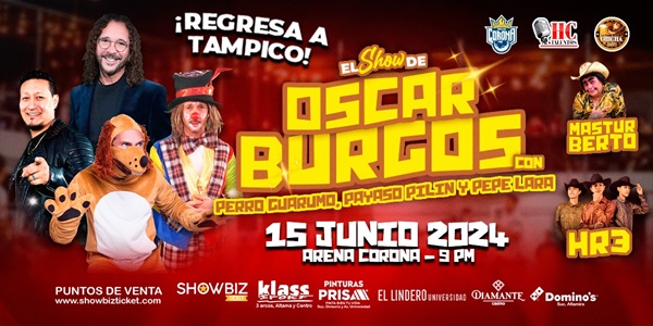 SHOW DE OSCAR BURGOS- ARENA CORONA 15 JUNIO 2024