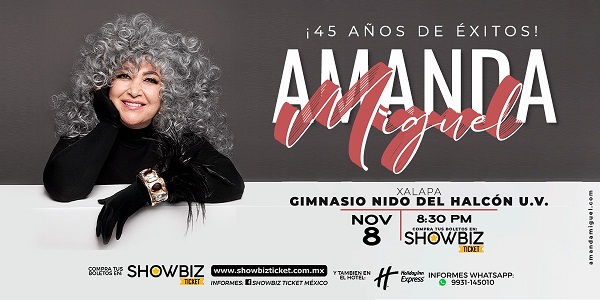 AMANDA MIGUEL - 8 DE NOVIEMBRE 2025 XALAPA, VER.
